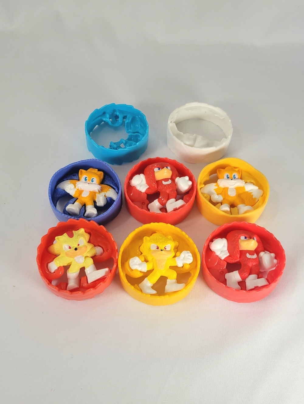 Sonic The Hedgehog 3 McDonald's Happy Meal Toys 2024 Lot Super Shadow Tails